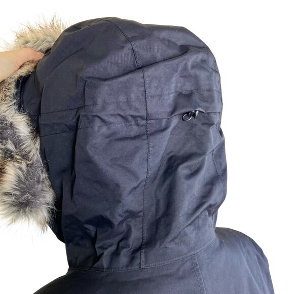 Eddie Bauer Womens Sz L Superior III Stadium Parka Down Filled Waterproof Black - Picture 9 of 16